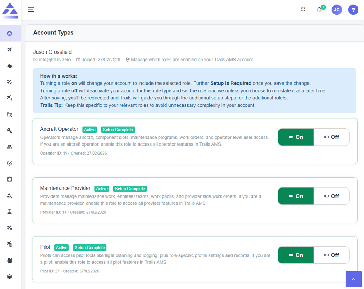 User-centric by design in Trails AMS
